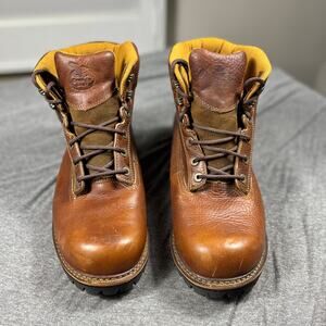 Georgia 6" Safety Work Boots Mens 13M Brown G7102 Waterproof Logger Vibram Sole